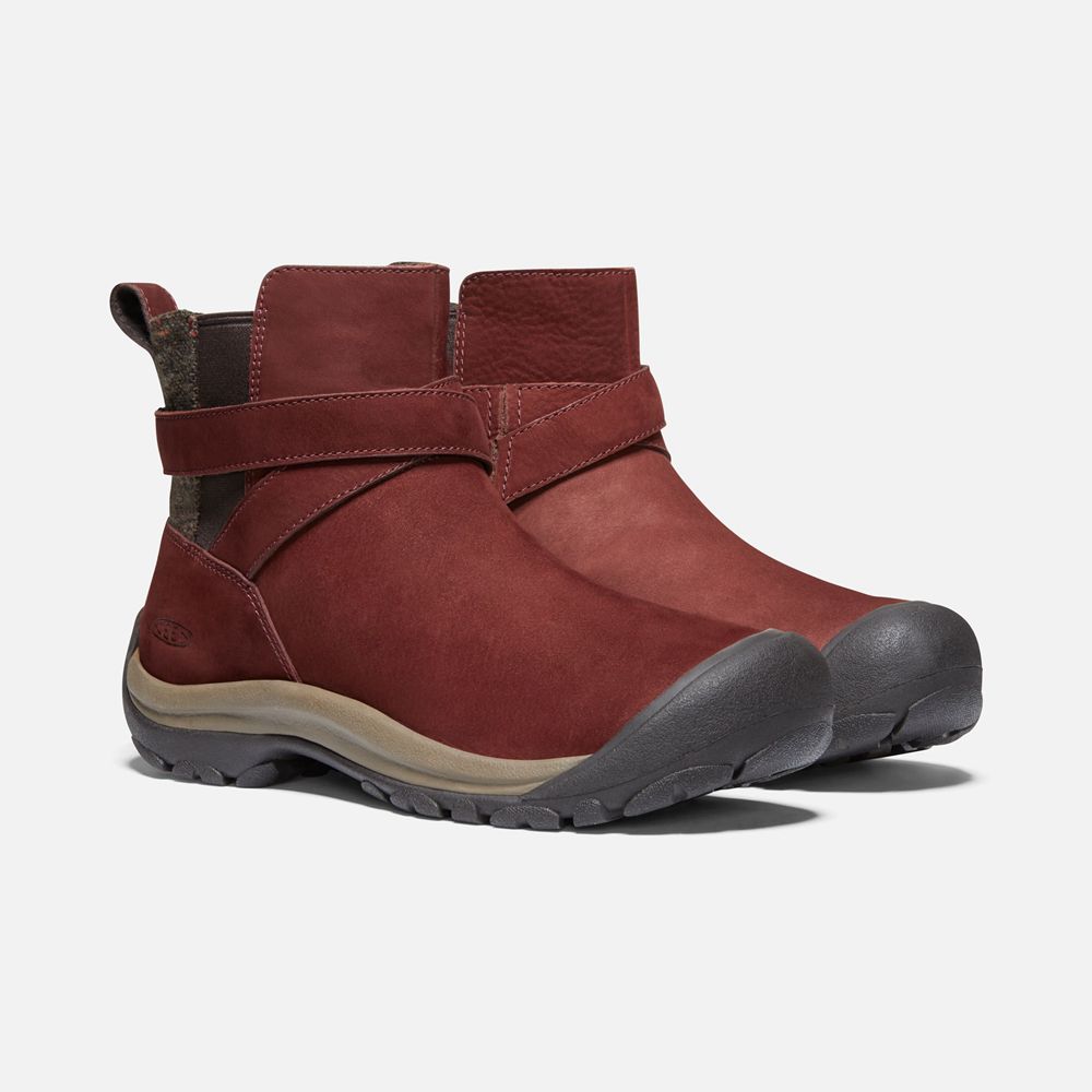 Bottes Hiver Keen Femme Rouge Foncé | Kaci Ii Pull On | FXSEJ-8952